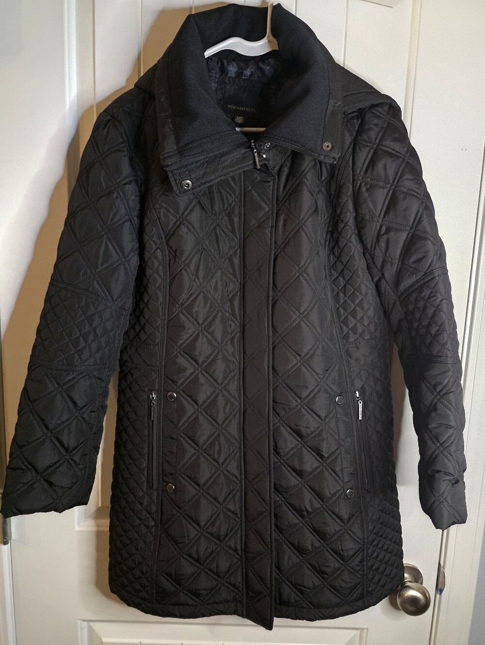 Brand Weatherproof Quilted Black Women's Coat NWOT Large $160 Retail